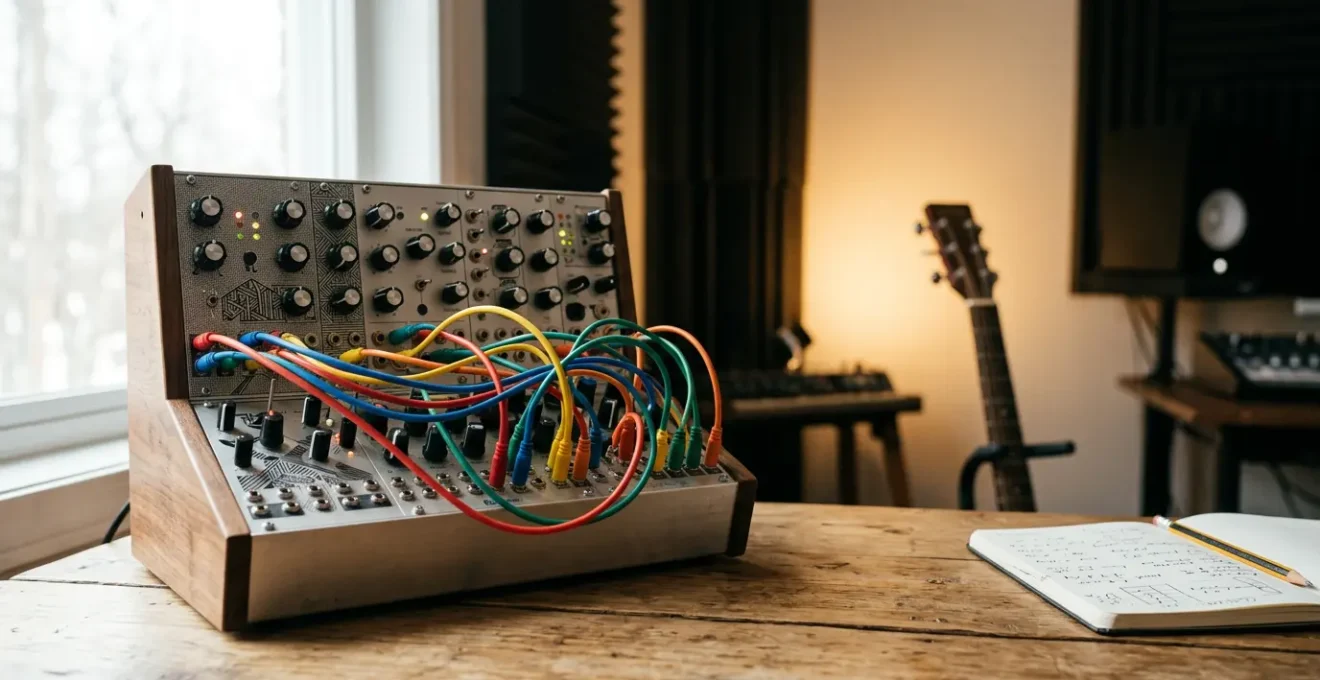 Modular synthesizer system integrated into a modern music production workflow