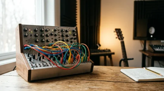 Modular synthesizer system integrated into a modern music production workflow