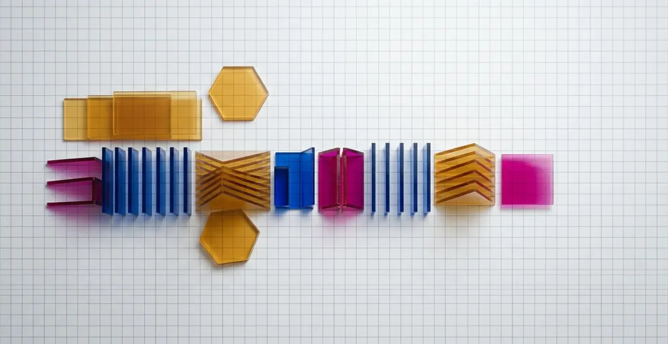 Abstract visualization of modern pop music song structure composition