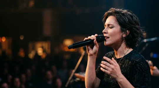 Professional singer maintaining vocal health during intensive concert tour performance