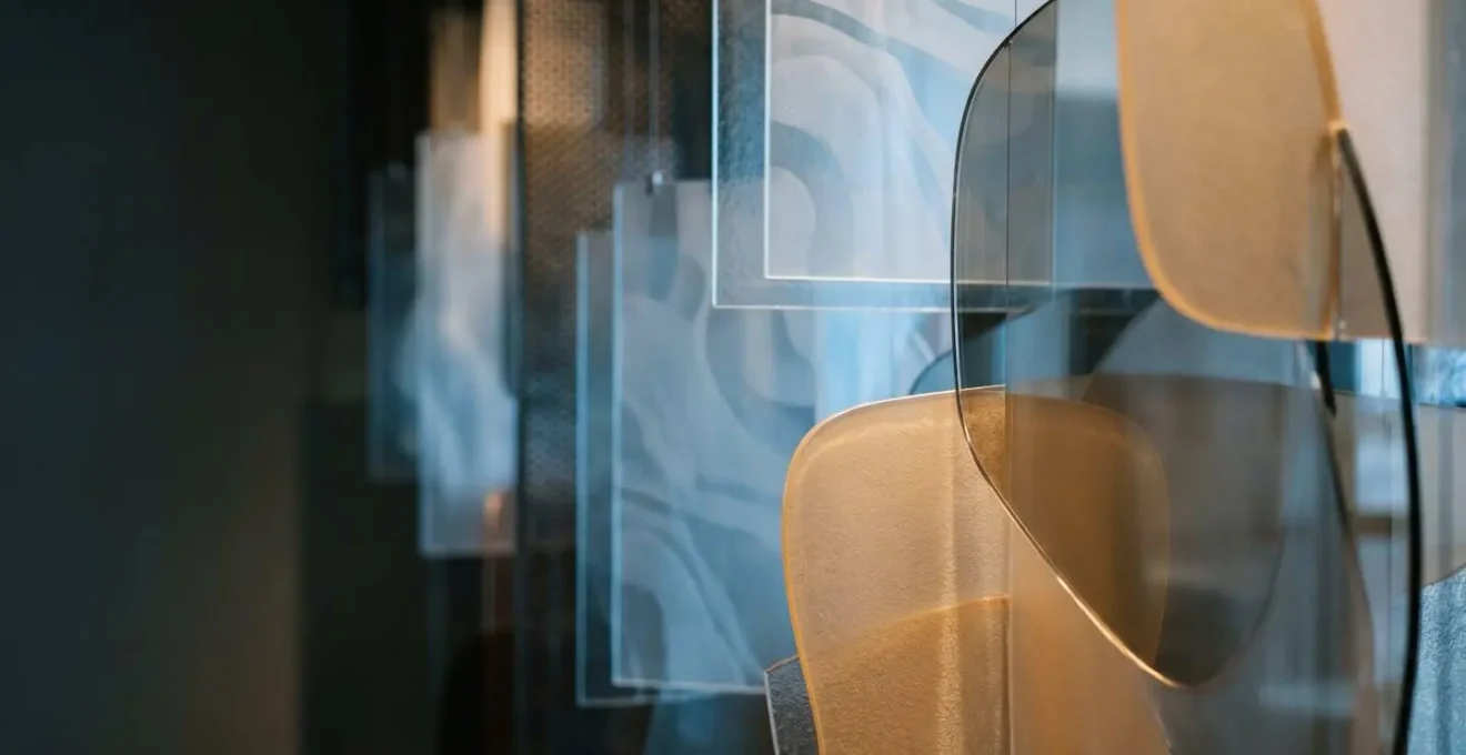 Abstract visual representation of layered depth and spatial dimension in sound